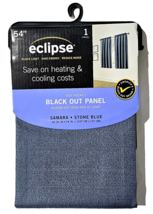 Eclipse Black Out Panel Samara Stone Blue 42x54 In Save Money Reduce Noise - £17.20 GBP