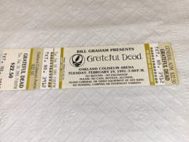 The Grateful Dead 1991 Unused Ticket Oakland Mail Order Jerry Garcia Bob Weir - £25.93 GBP