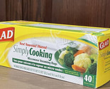 Glad Simply Cooking Microwave Steaming Bags 40 Bags Jumbo Box New Damage... - $39.55