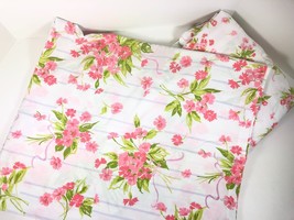 J P Stevens Percale Pink Floral Double Full Flat And Fitted Sheet Set Usa 2 Pc - £25.68 GBP