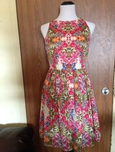 Maggy London 100% Polyester Floral Print Dress Sz 4 Made In Vietnam Euc - £25.90 GBP