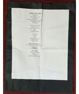 BRIAN McKNIGHT - ORIGINAL FOR REAL CONCERT STAGE USED SETLIST - $25.00
