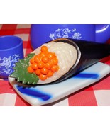 Realistic Chinese play food huge salmon egg and rice seafood wrapped in ... - £8.51 GBP