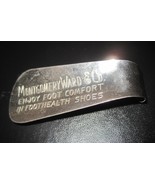 Vintage 50&#39;s Metal Shoe Horn MONTGOMERY WARD &amp; CO. Shoes Advertising - $462.01 MXN