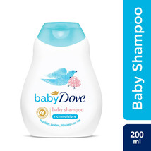 Dove Rich Moisture Hypoallergenic &amp; Tear Free Baby Shampoo, 200 ml - £19.16 GBP
