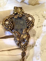 Jan Michaels Antiguo Original Ágata Dorado Bronce Vintage Uva Broche - £67.87 GBP