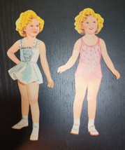 VTG 1958 Shirley Temple Paper Dolls Authorized Edition Saalfield 4435 DOLLS ONLY - £19.45 GBP