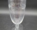 Fostoria Holly Clear Iced Tea Goblets Etched Laurel Glass Multiples Avai... - $6.92