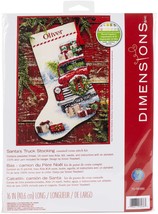 Dimensions Stocking Cross Stitch Kit 16 Long-Santa&#39;s Truck (Pack of 1) - $61.49