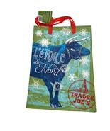 Trader Joe&#39;s Bag Reusable Tote Minnesota Blue Steer Bull L&#39;e Toile - €17,18 EUR