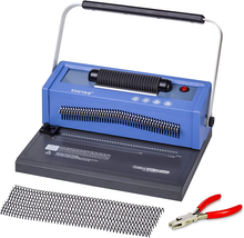  Manual Book Maker Punch Binder with Electric Coil Inserter, Disengaging... - $405.69