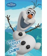 FROZEN ~ OLAF SNOW EXPERT~ 22x34 DISNEY MOVIE POSTER ~ NEW/ROLLED!  Snowman - $9.00