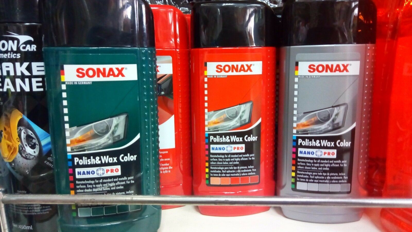 SONAX Polish & Wax Color Nano Pro ALL VARIATIONS color car 250 ml / 8.5 oz