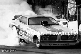 4x6 B&amp;W Drag Racing Photo NICHOLS &amp; OXNER Dodge Charger Funny Car Cecil County - £2.25 GBP