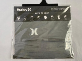 Hurley Breathable Neck Gaiter Face Mask with Ear Loops, Grey, New  - £9.37 GBP