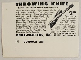 1954 Print Ad Knife-Crafters Knives Balanced Philadelphia,Pennsylvania - £6.69 GBP