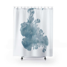 White Falling Water Stylish Design 71&quot; x 74&quot; Elegant Waterproof Shower Curtain f - £56.34 GBP
