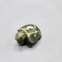 Hand Carved Jade Turtle Figurine Nephrite SemiPrecious Stone Sculpture 2&quot; 114.5g - £76.39 GBP