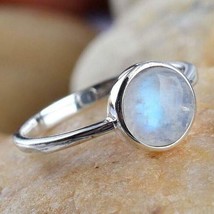 Solid 925 Sterling Silver Moonstone gemstone Handmade Ring Jewelry - $11.39+