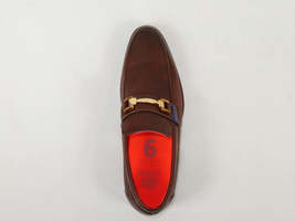 Men's TAYNO Shoes The Caprio L TAYNO leather Bit Loafer Coffee perforated image 6