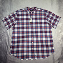 Ralph Lauren Shirt Mens 3XLT Multicolor Plaid Americana Flesh Pony SS Pr... - $64.34