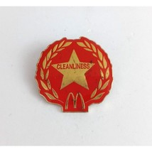 Vintage Cleanliness McDonald&#39;s Employee Lapel Hat Pin - $8.42