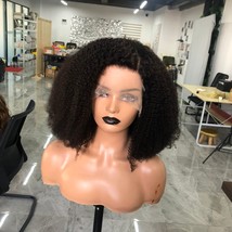 18 inch afro kinky curly human hair lace front wig/ 200% density afro curly wig - £316.76 GBP