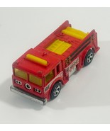 Hot Wheels Metro 122 Red / Yellow 1976 Firetruck Malaysia  - $95.71 MXN