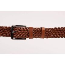The Mclean Woven Brown Leather Belt image 2