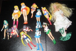 Vtg SAILORMOON Sailor Moon Figures Figurines Sailor Mars Venus Jupiter Doll LOT - £170.38 GBP