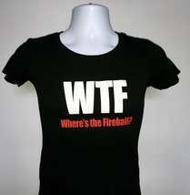 Womens Juniors WTF Where&#39;s the Fireball t shirt small Fire breathing dragon - $21.73