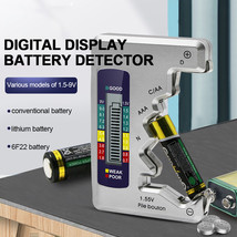 Universal Digital Battery Tester LCD AA AAA 9V 1.5V Button Cell Battery Capacity - $12.44+