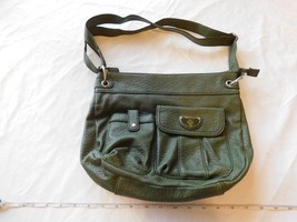 Treviso Purse Women&#39;s Ladies Olive Green Faux Leather Adjustable Shoulde... - $15.43