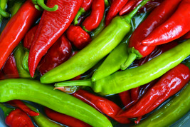 Organic Green Red White Hot Chilli Pepper Vegetables, green nutritious vegetabl - £8.58 GBP