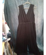 Womans Unbranded Plus Long Black Boot-Cut Jumpsuit Sz 2XL 9093BXAARE - $29.00