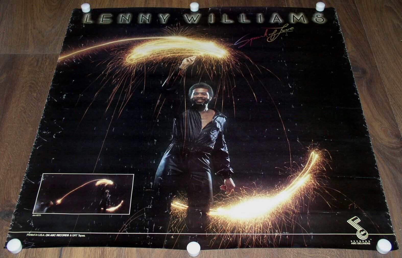 Primary image for LENNY WILLIAMS SPARK OF LOVE PROMO POSTER VINTAGE ABC RECORDS
