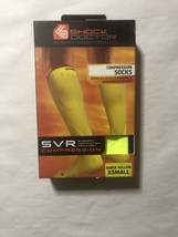 SVR Shock Doctor Recovery Compression Socks Shock Yellow Extra Small - £7.75 GBP