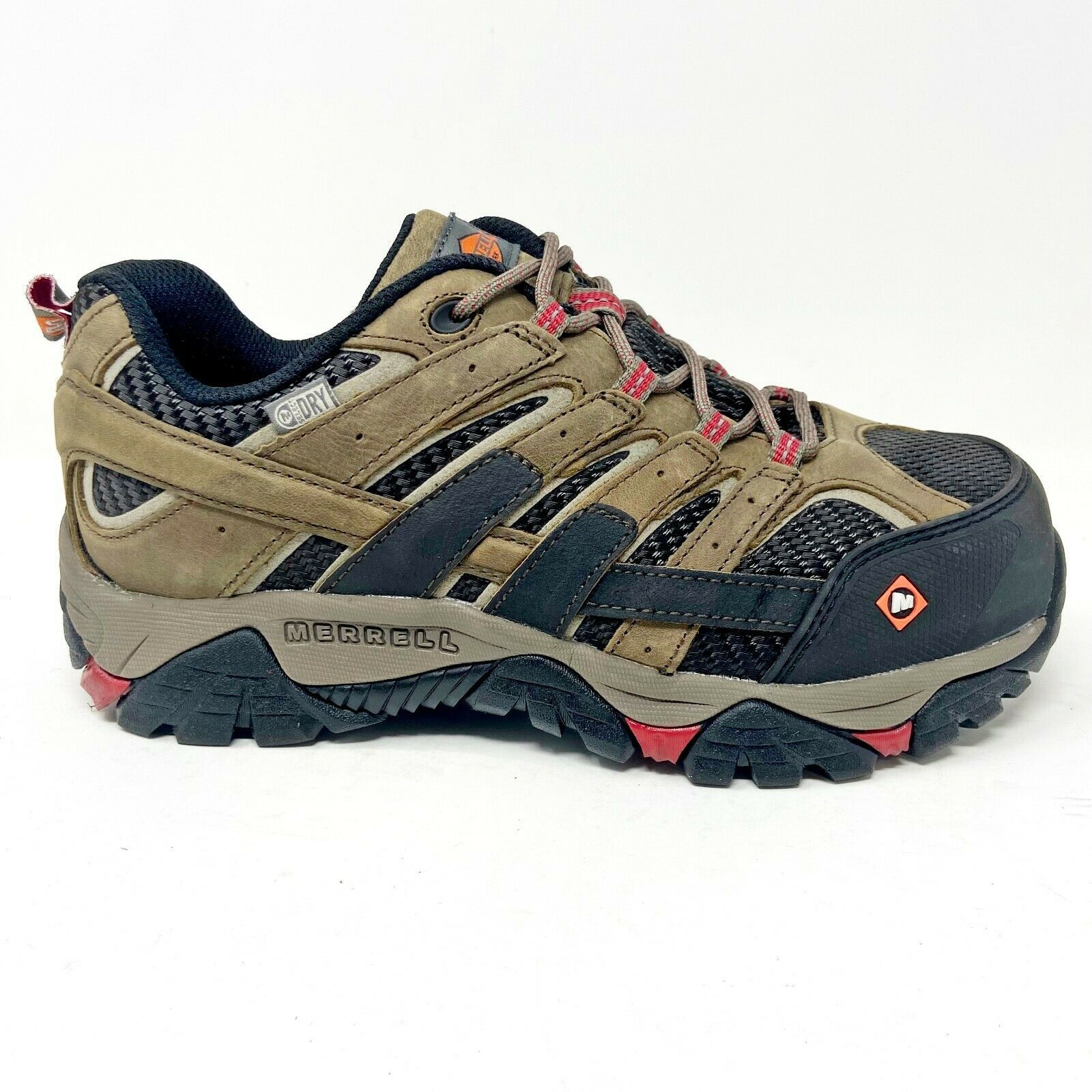 Primary image for Merrell Work Moab 2 Vent Waterproof Comp Toe Boulder Womens Shoes Boots J15774