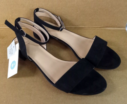 Women&#39;s Winona Ankle Strap Sandals - a New Day - Black 9.5 - $14.99