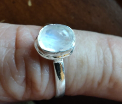 Opal Wellness Healing Gemstone Ring size 5.5 UN064 - £10.04 GBP