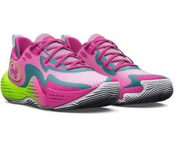 Under Armour  3026285-100 Spawn 5 Sneakers Lime Pink ( M7 / W8.5 ) - £101.21 GBP