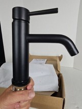 RBROHANT Matte Black Bathroom Faucet, with cUPC Water Supply Hose and Cartridge - £23.71 GBP