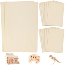 Plywood Sheets 14Pcs Blank Basswood Sheets For Cricut Maker Crafts Wood ... - £14.87 GBP