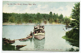 Steamer Fox River Green Bay Wisconsin 1910c postcard - £4.81 GBP