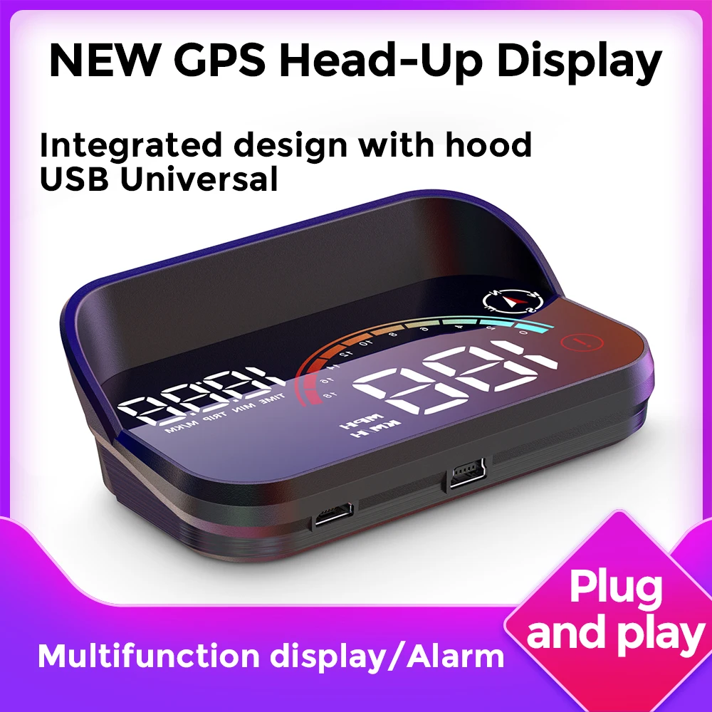HD M22 Automotive Head Up Display HUD Digital GPS Speedometer Projector Odometer - £38.11 GBP