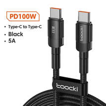 Toocki 100W 5A USB C To Type C | Fast Charge Cable - Power Delivery PD Data Cord - £7.76 GBP+