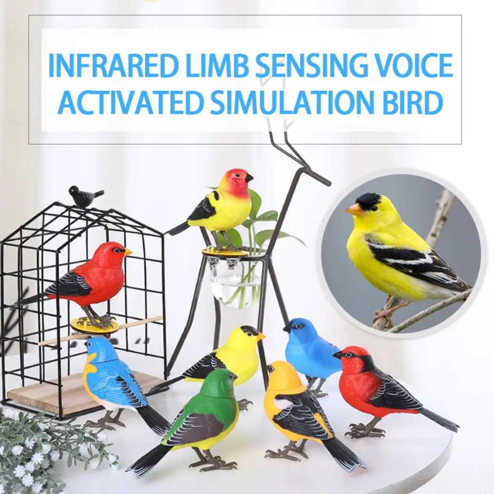 Electric Simulation Voice Control Bracelet Sparrow Toy Musical Magpie Talking - £15.76 GBP