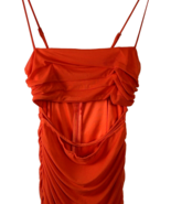 Princess Polly Dress Orange Midi Ruched Cut Out Size 4 Bodycon - £15.82 GBP