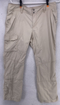 Columbia Women Size 10 Silver Ridge Outdoor Hiking Pants Tan Al8003 Nylon Blend - £13.81 GBP