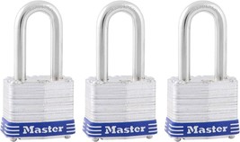 Master Lock Outdoor Padlocks, Lock Set with Keys, Keyed Alike Padlocks, 3 Pack - £18.03 GBP